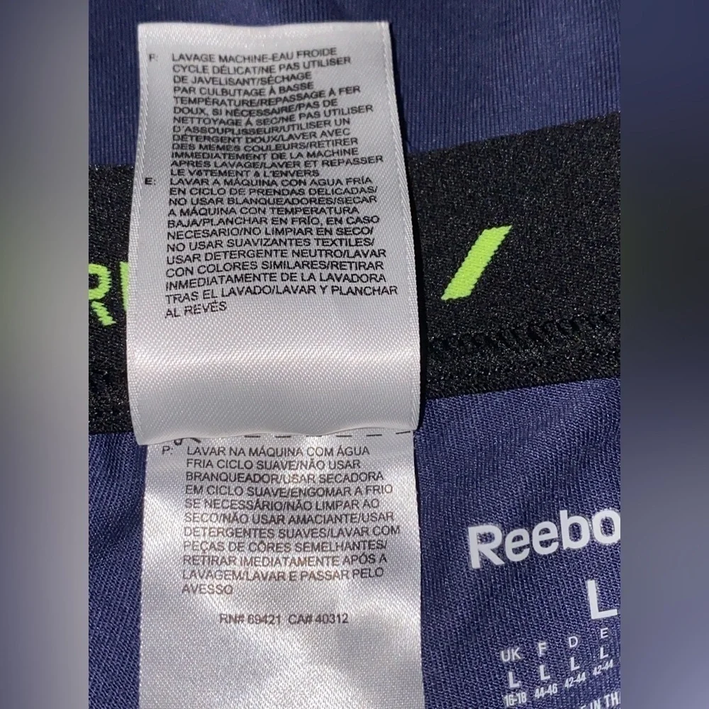 Reebox‎ Speedwick Fitted Women L Capri Legging Athletic Training Running Workout
